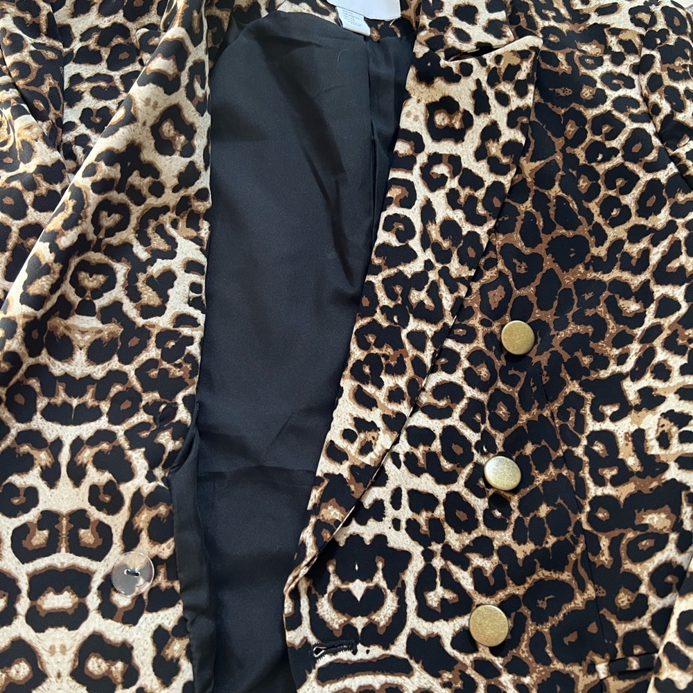 Leopard Double breasted jacket - Picture 3 of 7